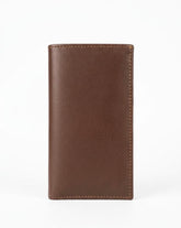 Men’s Long Leather Wallet – Zipper & Multi-Card Organizer