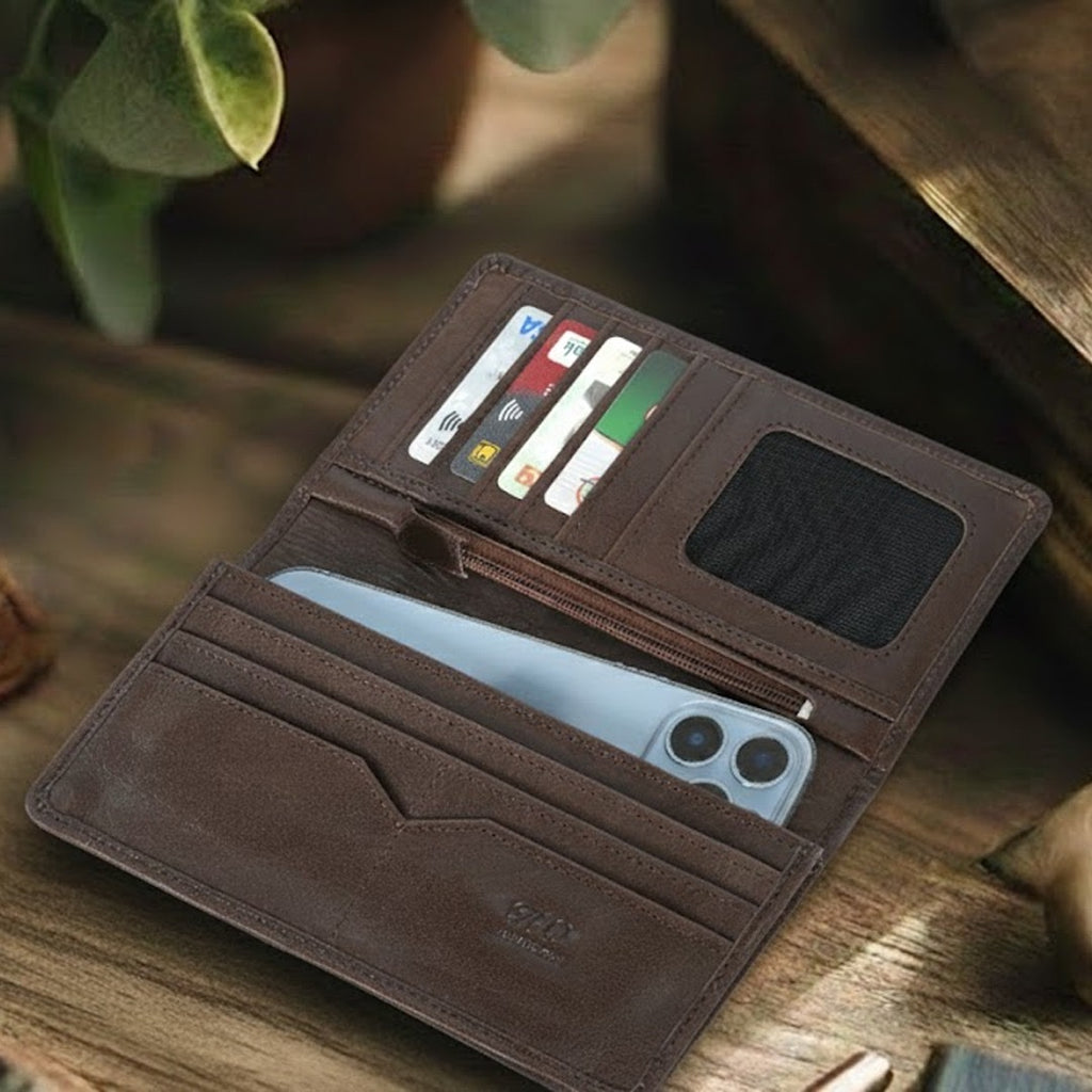 UrbanMax Long Wallet for Men – Phone, Cash & Cards
