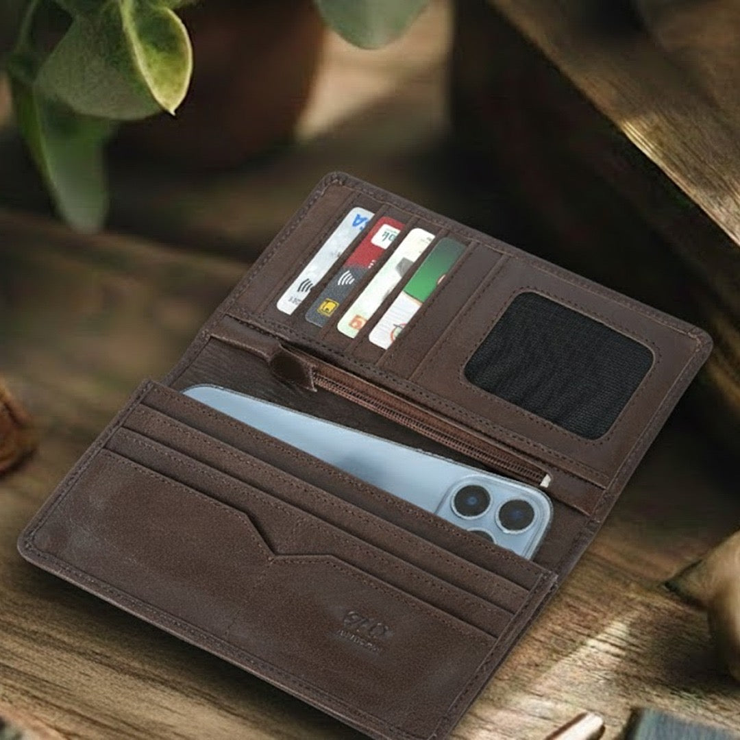 UrbanMax Long Wallet for Men – Phone, Cash & Cards