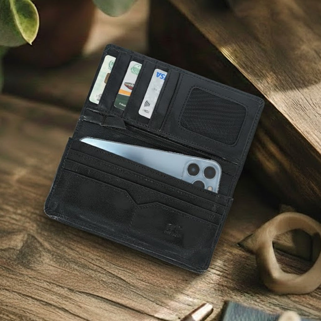 UrbanMax Long Wallet for Men – Phone, Cash & Cards
