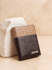 Luxury Crocodile Pattern Bifold Wallet
