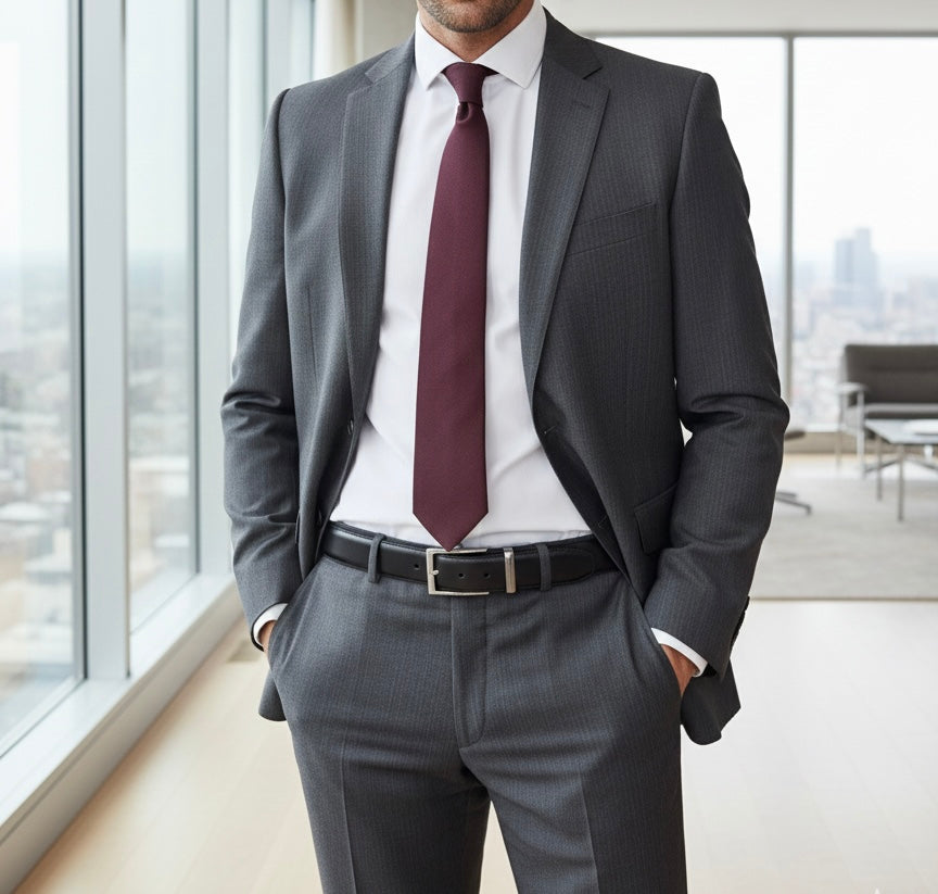 Men Premium Leather Belt – 2 in 1 Reversible | Formal & Casual Wear | Durable Metal Buckle