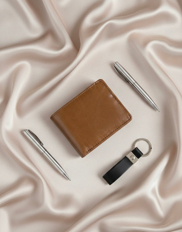 Premium Genuine Leather Bifold Wallet – Slim & Durable