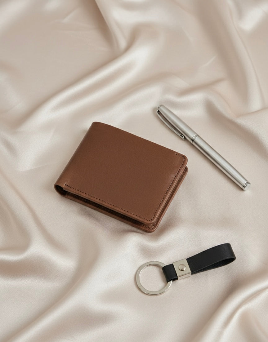 EliteCraft Genuine Leather Bifold Wallet for Men