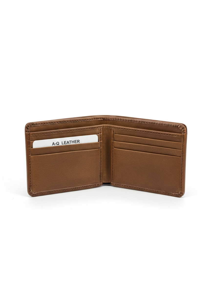 EliteCraft Genuine Leather Bifold Wallet for Men