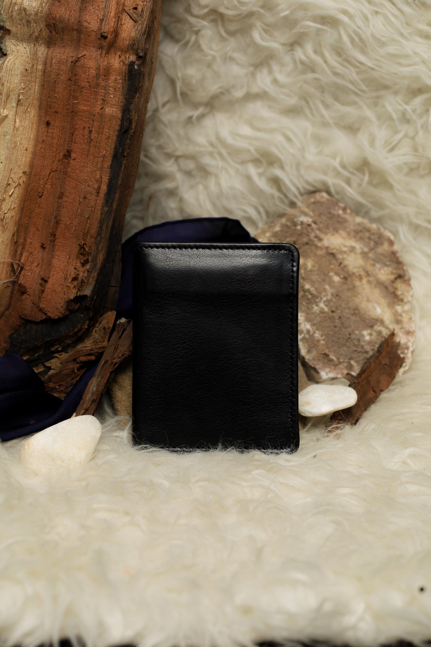 Book fold leather waller