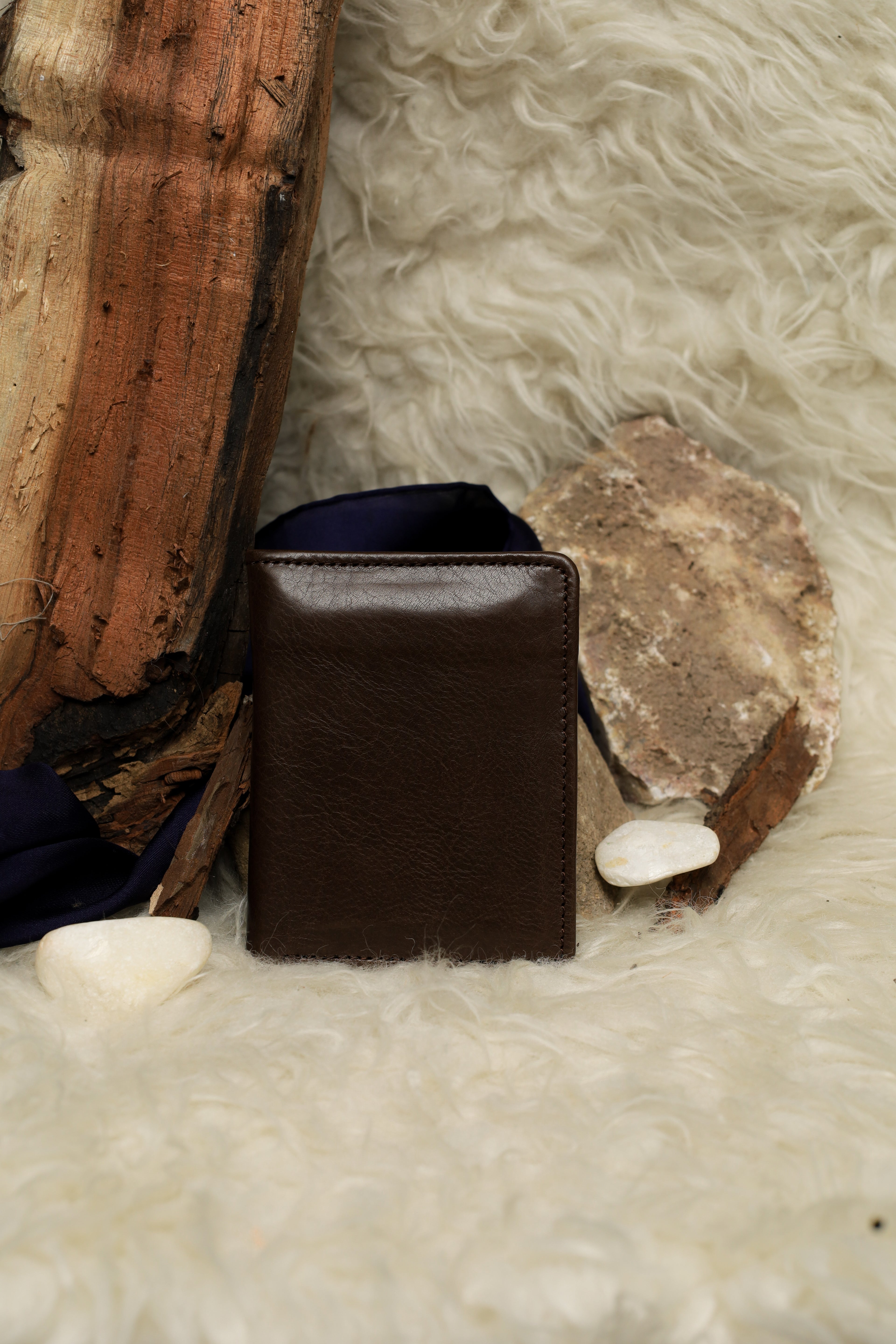 Book fold leather waller